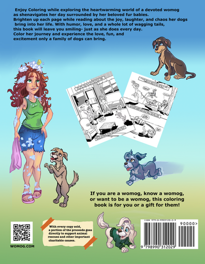 A Day In The Life of a Womog: Coloring Book